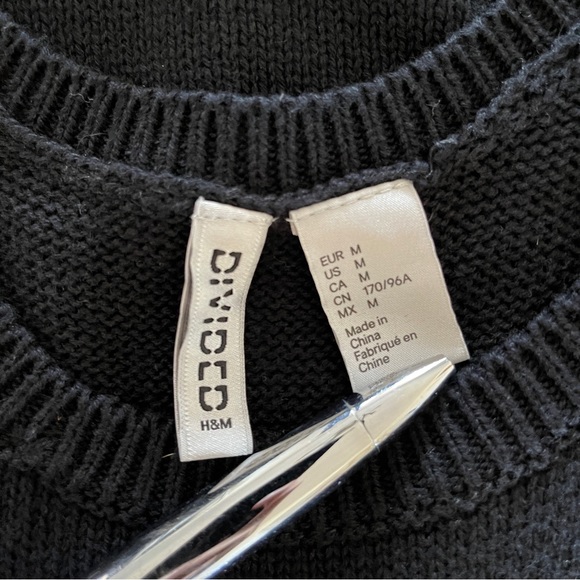 Sexy Open Back Black Knit Tank Dress M - Picture 8 of 8